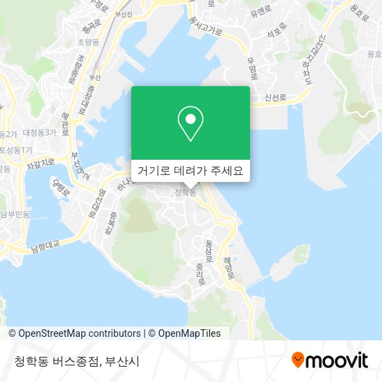 청학동 버스종점 지도