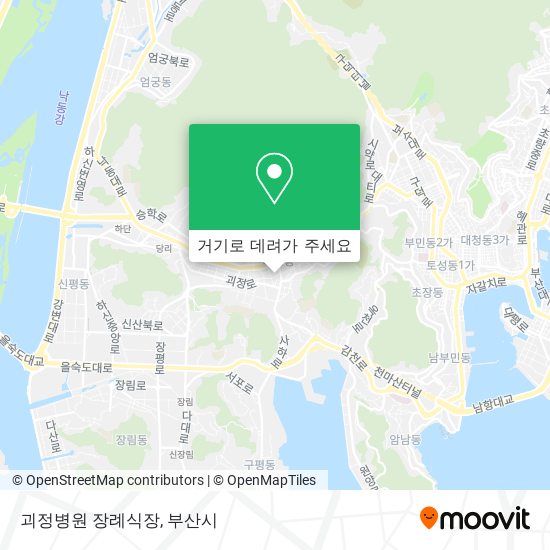 괴정병원 장례식장 지도