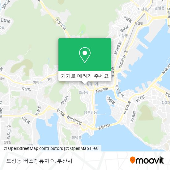 토성동 버스정류자ㅇ 지도