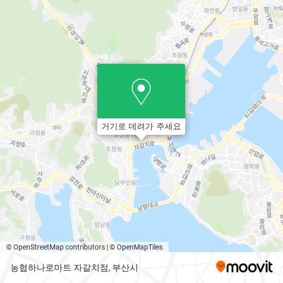 농협하나로마트 자갈치점 지도