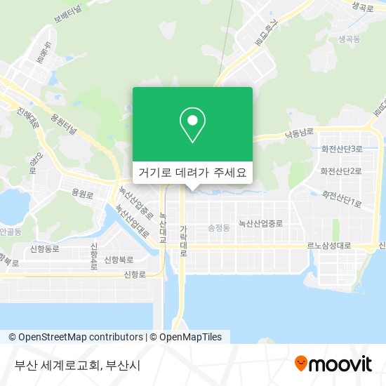 부산 세계로교회 지도
