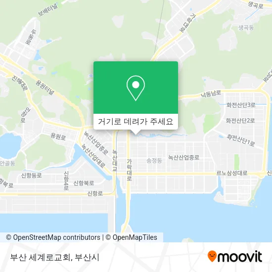 부산 세계로교회 지도