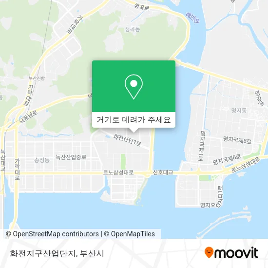 화전지구산업단지 지도