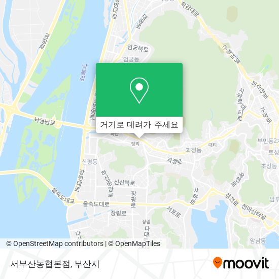 서부산농협본점 지도