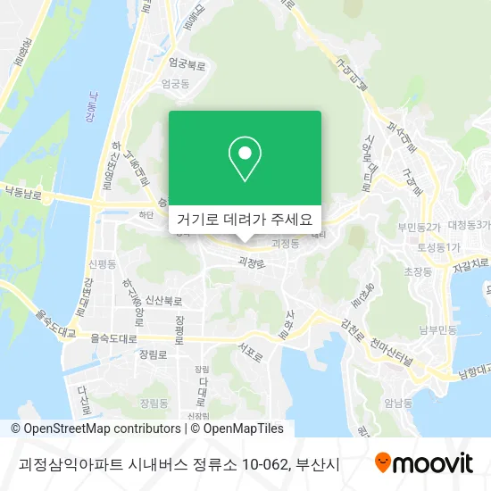 괴정삼익아파트 시내버스 정류소 10-062 지도
