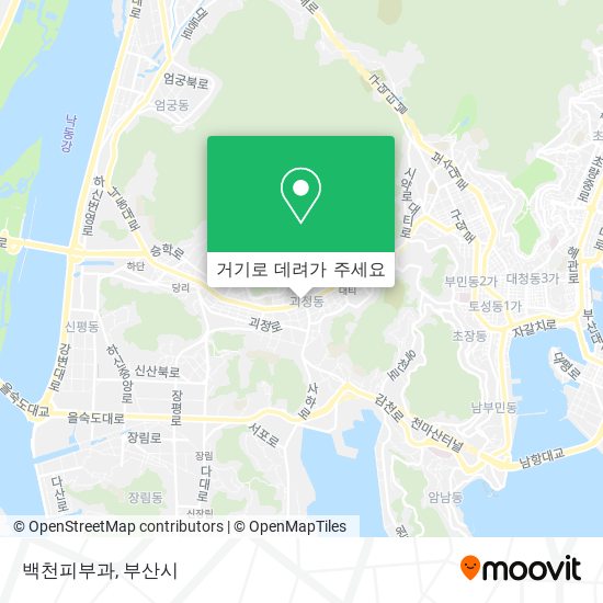 백천피부과 지도