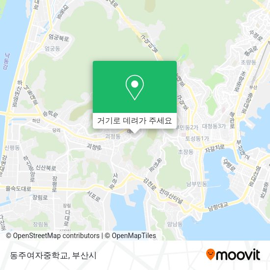 동주여자중학교 지도