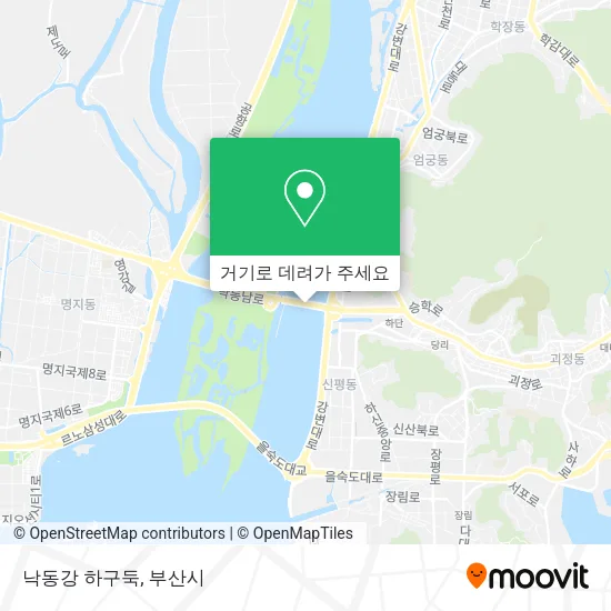 낙동강 하구둑 지도