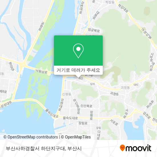 부산사하경찰서 하단지구대 지도