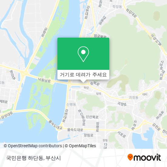 국민은행 하단동 지도