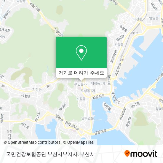 국민건강보험공단 부산서부지사 지도