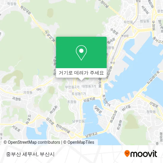 중부산 세무서 지도