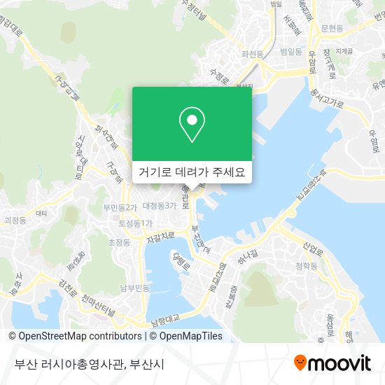 부산 러시아총영사관 지도