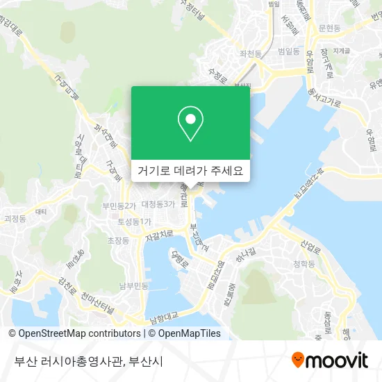 부산 러시아총영사관 지도