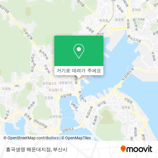 흥국생명 해운대지점 지도