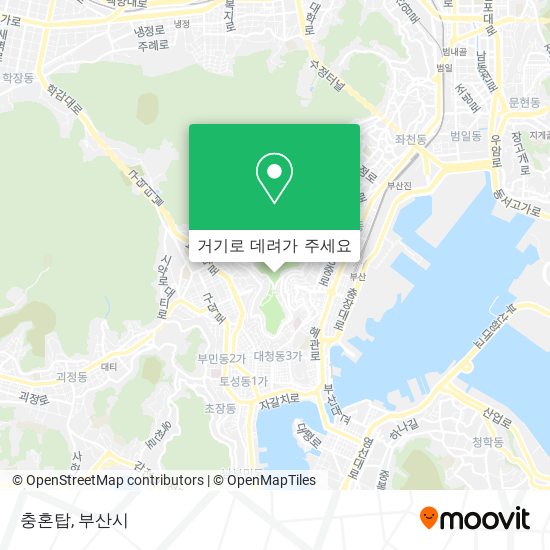 충혼탑 지도