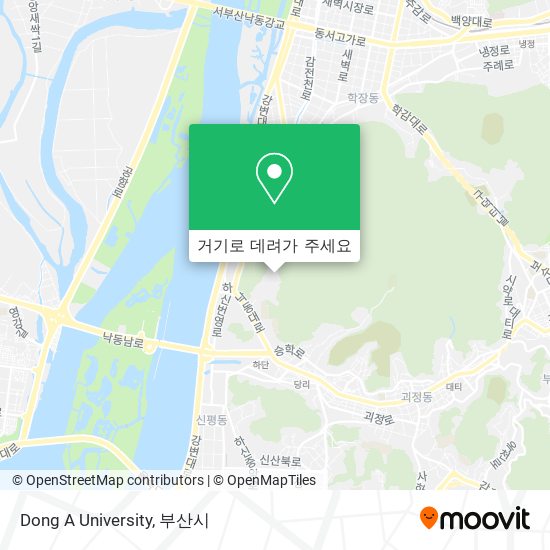 Dong A University 지도