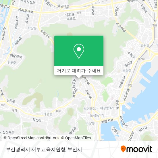 부산광역시 서부교육지원청 지도