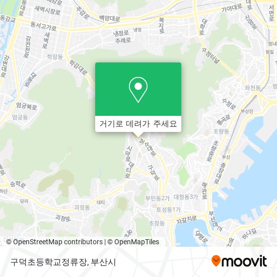 구덕초등학교정류장 지도