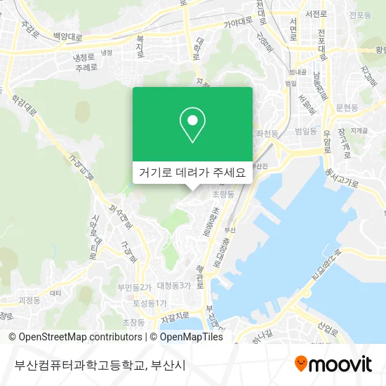 부산컴퓨터과학고등학교 지도