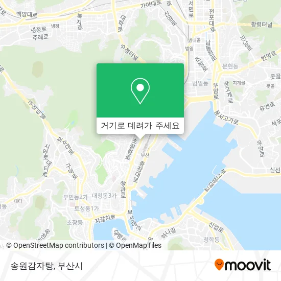 송원감자탕 지도