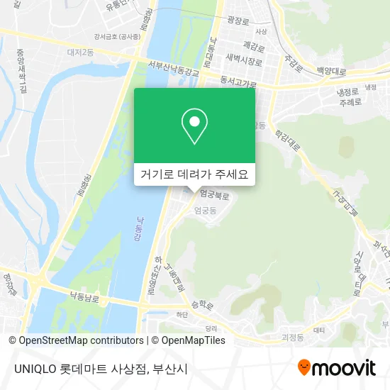 UNIQLO 롯데마트 사상점 지도