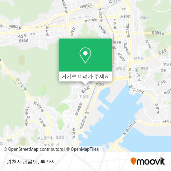 광천사납골당 지도