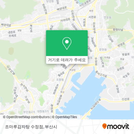 조마루감자탕 수정점 지도