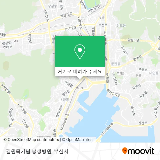 김원묵기념 봉생병원 지도