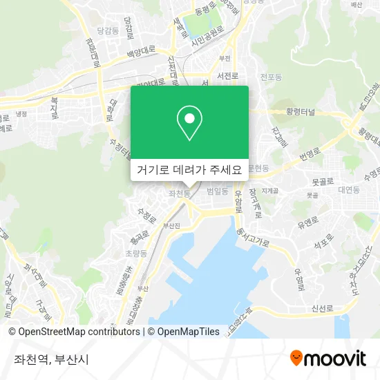 좌천역 지도