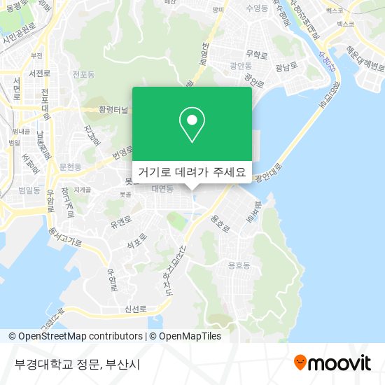 부경대학교 정문 지도