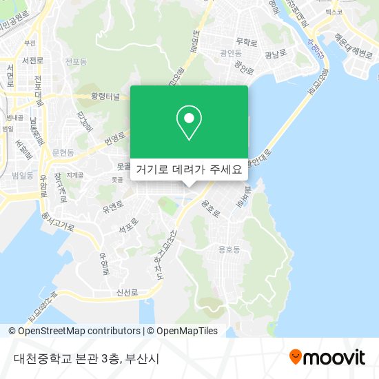 대천중학교 본관 3층 지도