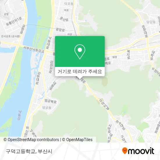 구덕고등학교 지도
