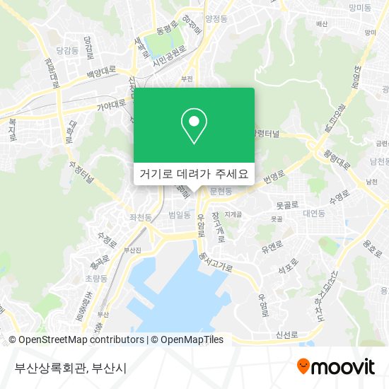 부산상록회관 지도
