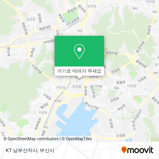 KT 남부산지사 지도