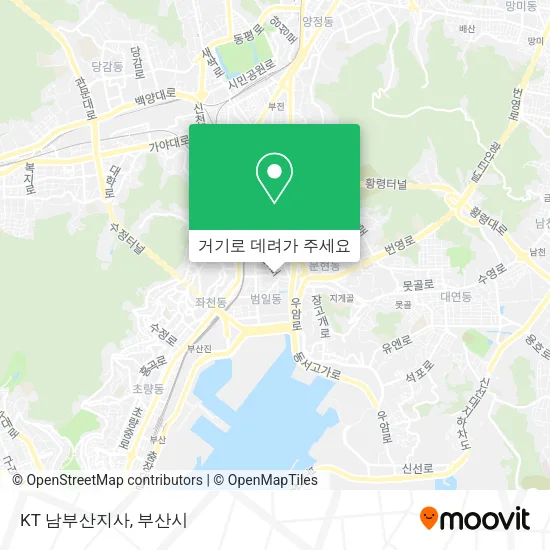 KT 남부산지사 지도