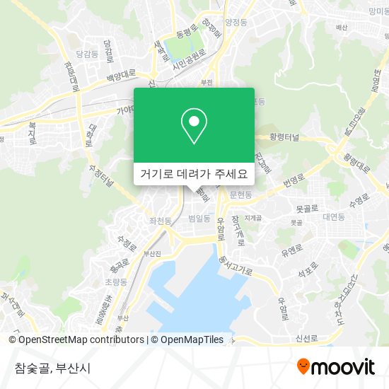 참숯골 지도