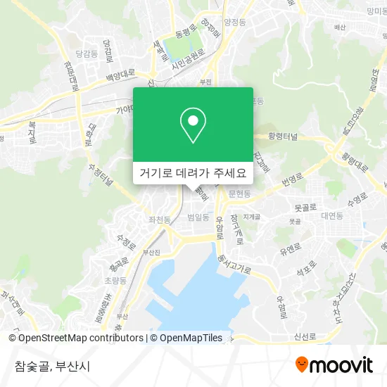 참숯골 지도