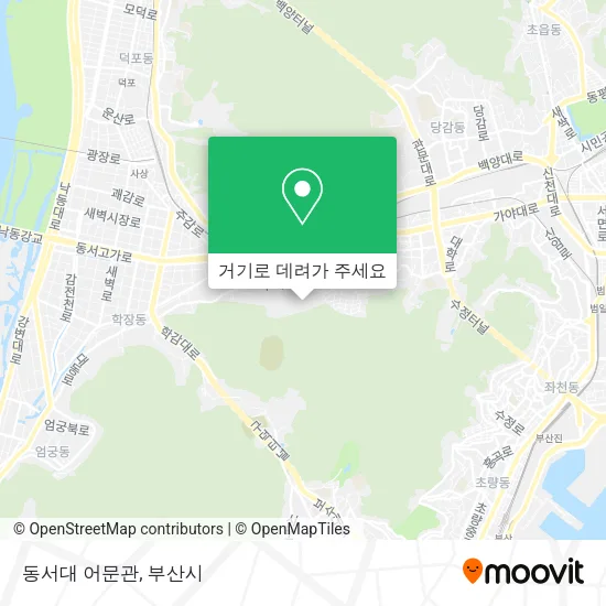 동서대 어문관 지도