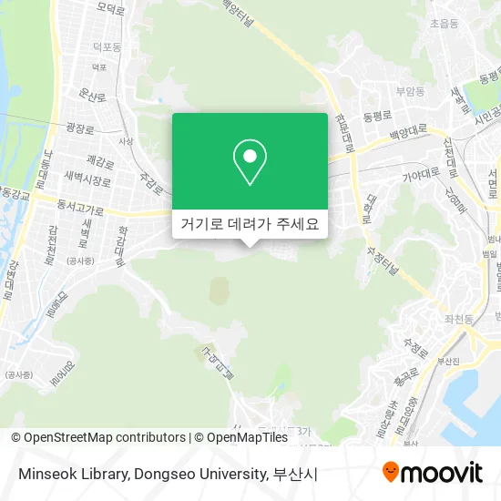 Minseok Library, Dongseo University 지도