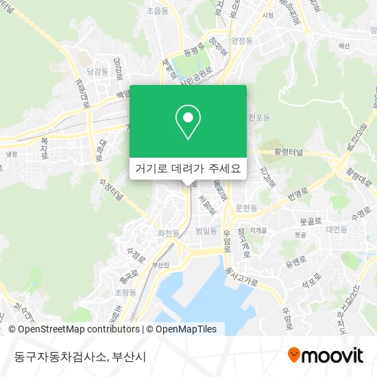동구자동차검사소 지도