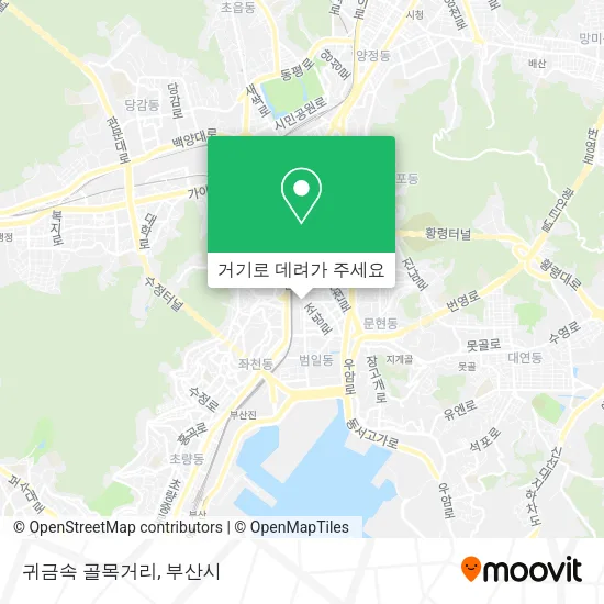 귀금속 골목거리 지도