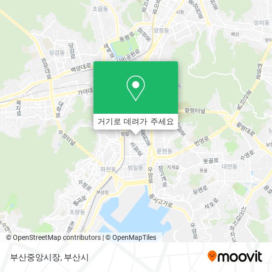 부산중앙시장 지도