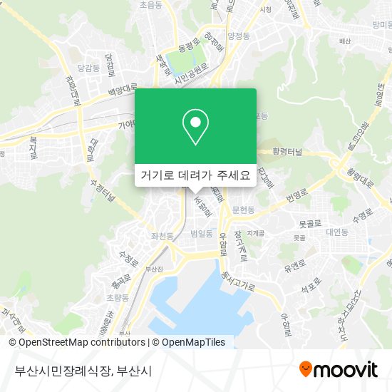 부산시민장례식장 지도