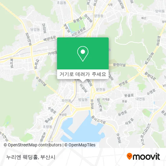 누리엔 웨딩홀 지도