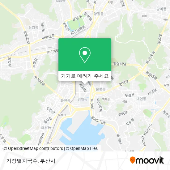기장멸치국수 지도