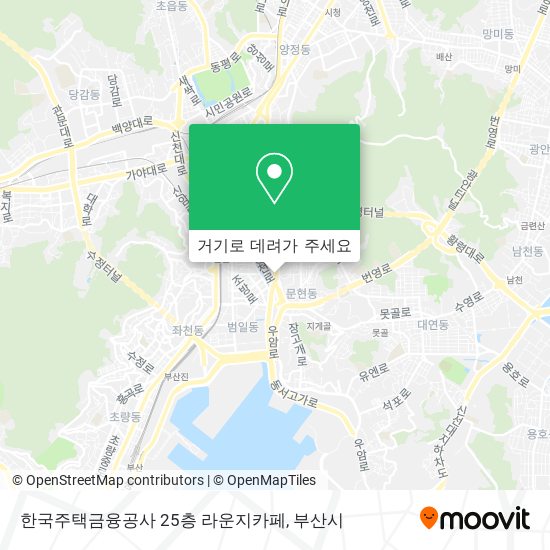 한국주택금융공사 25층 라운지카페 지도