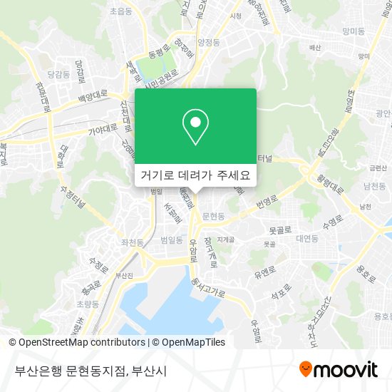 부산은행 문현동지점 지도