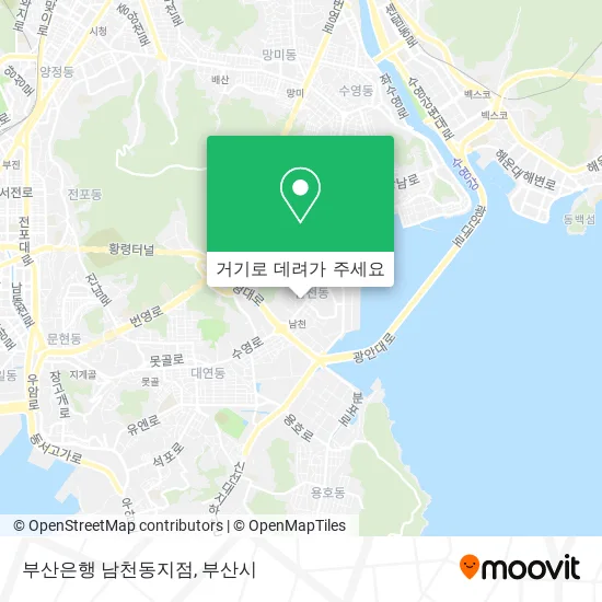 부산은행 남천동지점 지도