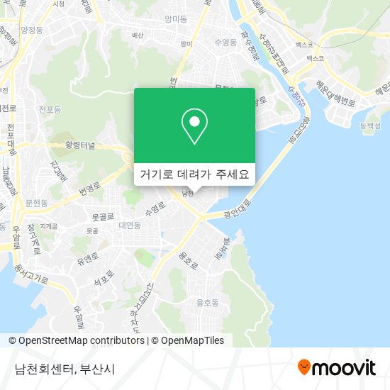 남천회센터 지도